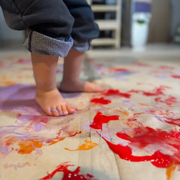 Pintura con los pies